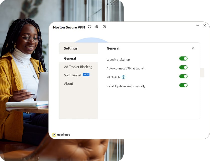 Norton Secure VPN for Windows gives you full control over how you set it up