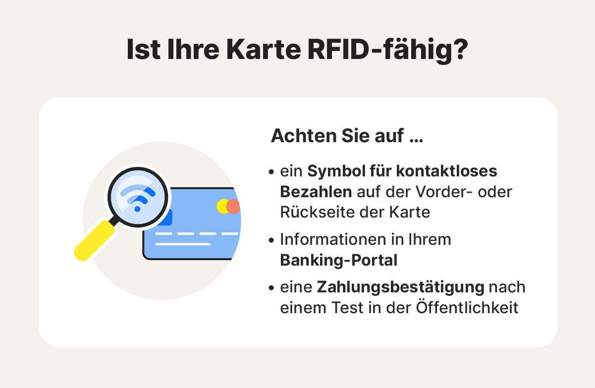 Wie Sie erkennen, ob Ihre Kreditkarte RFID hat.